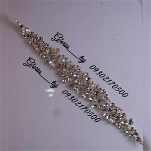 تاج عروس ظریف مدل ریسه‌ای کد 112