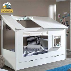 تخت خواب کودک و نوجوان کلبه BCP18