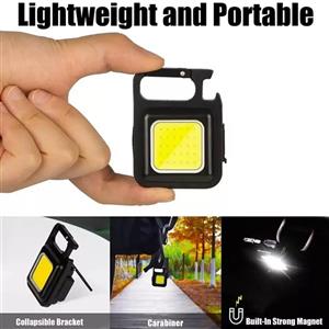 چراغ قوه شارژی چند کاره مربعی جیبی فوق قوی مسافرتی کیچان مدل KEYCHIN LIGHT MINI 45G