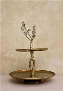 شیرینی خوری دو طبقه آلمینیوم کد 12345 