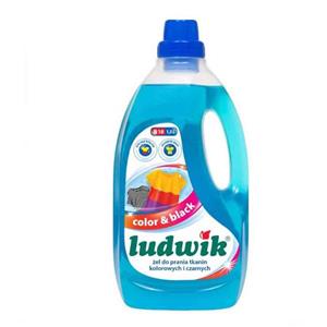 ژل ماشین لباسشویی لودویک Ludwik مناسب لباس های رنگی و مشکی حجم 1.5 لیتر