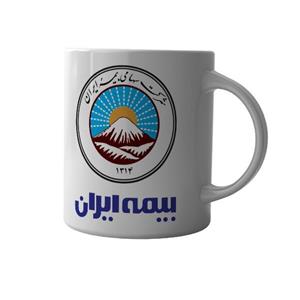 ماگ چاپلینو با طرح آرم بیمه ایران  – M125