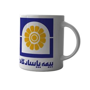 ماگ چاپلینو با طرح آرم بیمه پاسارگاد  – M120
