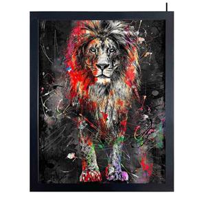 تابلو چاپی شیر جنگل 004