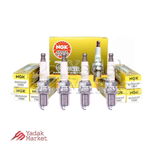 شمع موتور سوزنی پلاتینیوم پایه کوتاه NGK مدل BKR5EGP 7090 برای پراید ۱۱۱