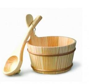 سطل و ملاقه سونا بخار