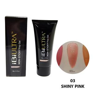 پلی ژل بدون کلینزر آی بی آی 60 گرم شماره 03 Shiny Pink