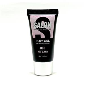 پلی ژل 30 گرمی کد 08 PINK GLITTER سالن | SALON