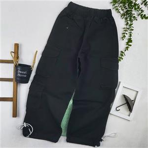 شلوار کارگو مشکی بچه گانه 8 سال کد 8728