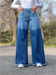 شلوار جین شافل زنانه ترند سال - ذغالی / ۴۴