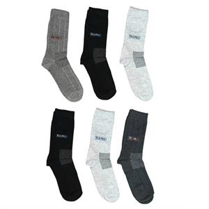 پک 6  جفتی جوراب ساق دار مردانه مدل نانو نخ ضدحساسیت (آنتی باکتریال) (سایز 40 تا 44)