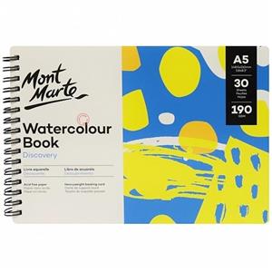 دفتر آبرنگ 190 گرم مونمارت سایز A5 کد MSB0123