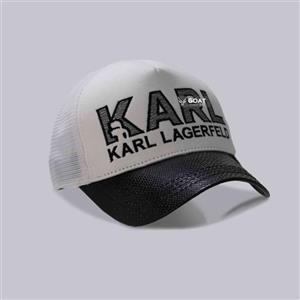 کلاه بیسبالی پسرانه/دخترانه KARL | سفید مشکی