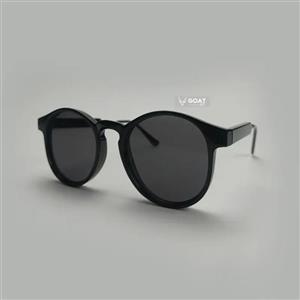 عینک آفتابی گرد دخترانه مشکی | فریم مشکی