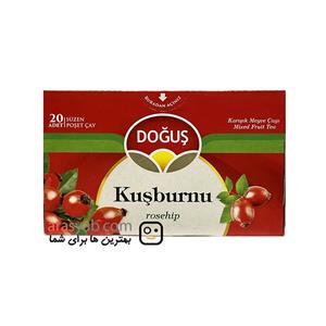 دمنوش میوه گل نسترن دوغوش مدل kuşburnu بسته 20 عددی