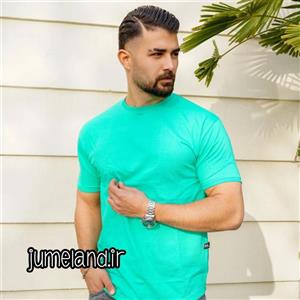 تیشرت ساده مردانه پنبه ای اعلا - کرمی / xxL