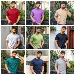 تیشرت ساده مردانه( مارکZARA) در رنگ بندی متنوع( کد 1160) - مشکی / XXL