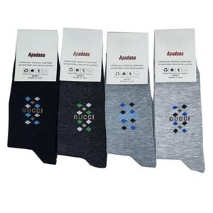 جوراب مردانه آپادانا مدل گوچی کد 2130 مجموعه 4 جفتی