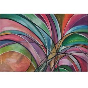 تابلو نقاشی اکریلیک آبستره کمان کد 106