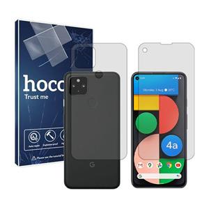 گلس صفحه نمایش و پشت گوشی گوگل Pixel 4a 5G مدل شفاف برند هوکو کد SS