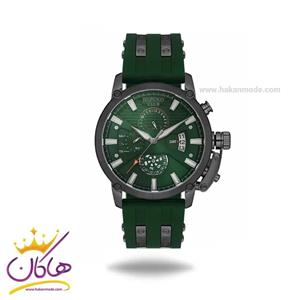 ساعت جی جی پولو مردانه بند رابر سبز دو زمانه JPC.0224S04058/4