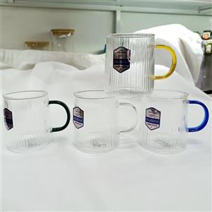 لیوان پیرکس راه راه حجم ۳۲۰ میل کد54