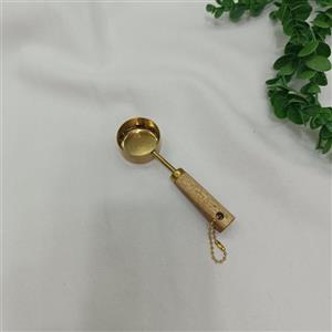 قاشق دسته چوبی شکر یا چای ته صاف کد23