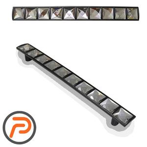 دستگیره مشکی کریستالی مدل ویکتوریا