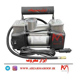 پمپ باد فندکی دو سیلندر با لوازم برند جیپ JEEP