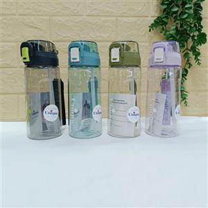 بطری آب پلاستیکی 630 میل کد 1963 مدل شفاف