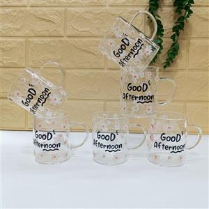 استکان پیرکس طرح  بابونه حجم ۲۲۰ میل کد56