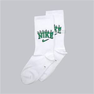 جوراب ساق بلند سفید ورزشی نوشته دار nike اسپرت کد67