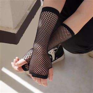 ساق دست زنانه فیشنت توری مشکی تک انگشتی کد nil055