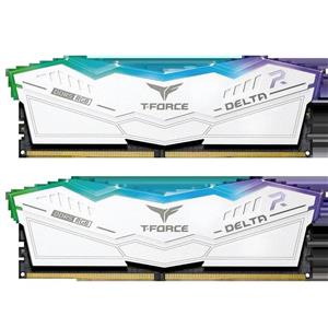 حافظه رم تیم گروپ Team Group T-Force DELTA RGB DDR5 32GB Dual 5600MHz CL36  White
