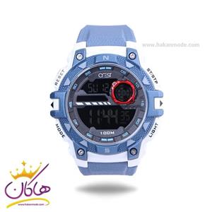 ساعت مچی مردانه کرست پرو دیجیتال بند رابر آبی crest 9503/3