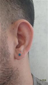 گوشواره مردانه میخی نگین گرد 104