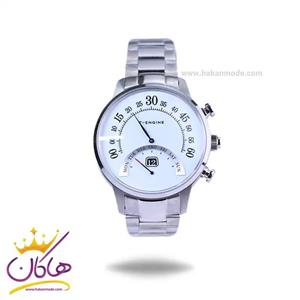 ساعت مچی تی انجین مردانه استیل نقره ای مدل کیلومتر شمار EP4053V01