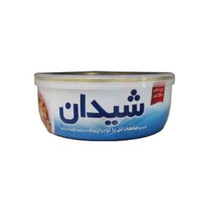 کنسرو ماهی تون با لوبیا چیتی در سس گوجه فرنگی شیدان 230 گرمی