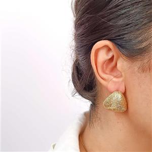 گوشواره زنانه مثلث بافت دار کد123