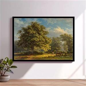 تابلو هنری منظره درخت کد 302