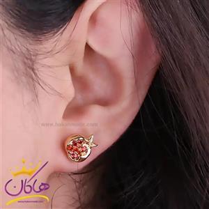 گوشواره زنانه استیل طرح انار cr74