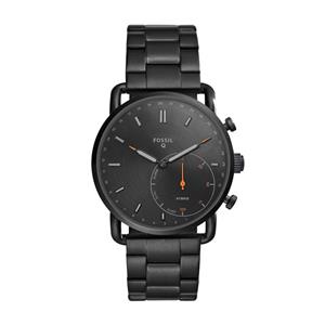 Fossil Hybrid Smartwatch - Q Commuter Black Stainless Steel FTW1148