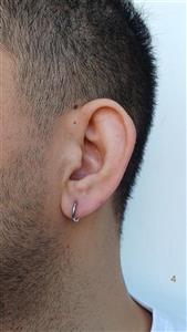 گوشواره مردانه حلقه ای ساده 9 میل