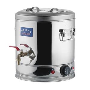 سماور برقی 15 لیتری دو جداره استیل رو میزی SSM15