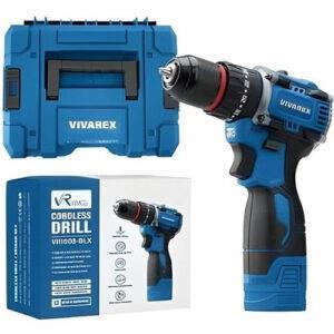 دریل شارژی چکشی دو باطری موتور براشلس ویوارکس مدل VR1608-BLX