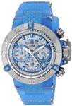 Invicta Women's Subaqua Stainless Steel Quartz Watch with Silicone Strap, Blue, 24.5 (Model: 24376)