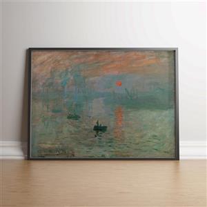 تابلو نقاشی طلوع افتاب اثر کلود مونه کد SKU-17734