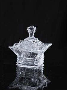 قندان بلوری درب دار دنیز