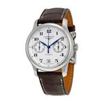 Longines Master Collection Andre Agassi Automatic Silver Dial Brown Leather Mens Watch L2.669.4.78.3 