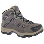 Hi-Tec Women's Bandera Mid Waterproof Boots Dark Taupe/Viola 7.5